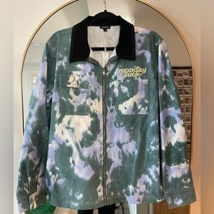 MondaySuck tie die worker’s/denim jacket